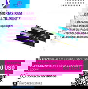 Memorias RAM G.SKILL Trident Z RGB | 16GB [2x16GB] | Bus 3600 Mhz - Img 48282977