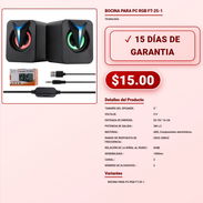 BOCINA PARA PC RGB FT-25-1 . - Img 57880832