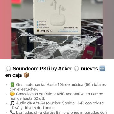 AUDÍFONOS INALÁMBRICOS BLUETOOTH NUEVOS EN CAJA — VARIOS MODELOS 🎧 - 6/10