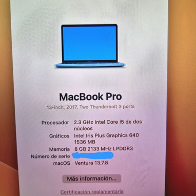 MACBOOK PRO RETINA A1708... - Img 120682919