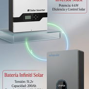 KIT DE ENERGÍA SOLAR: INVERSOR MUST 6KW + BATERÍA INFINITI 10KWH - Img 54858407