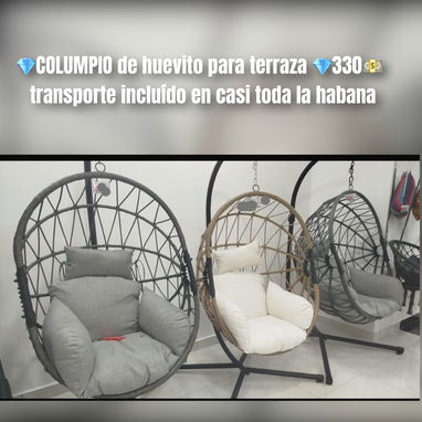 Escaparates, mesa de noche con gavetas, columpio de huevito para terraza y Multi mueble para sala de hasta 55 pulgadas - Img 122762990
