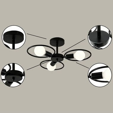 Lamparas de techo en forma de flor, varios colores 50usd - Img 123090701