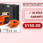 GATO ELÉCTRICO 3 EN 1 CON COMPRESOR DE AIRE (12V) Y LLAVE DE IMPACTO - Img 58211725