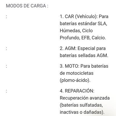 CARGADOR DE BATERÍA Inteligente 12V / 6A - 100AMP Q7 - Img 126070499