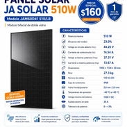 ☀️ **PANEL SOLAR BIFACIAL JA SOLAR 510W DISPONIBLE** ☀️ - Img 55749981