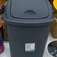 GANGA Tanque de basura de gran calidad plástico duro grande con palanca para el pie - Img 56828619