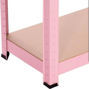 Estante de metal con divisiones de.madera - 3/3