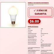 BOMBILLO CON SENSOR DE MOVIMIENTO . - Img 57892295
