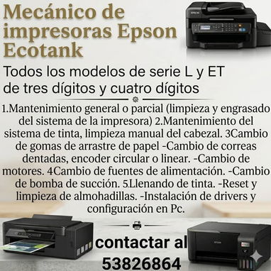 Mecánico de impresoras Epson - Img 121683014