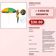 SOMBRILLA DE PLAYA . - Img 57882377