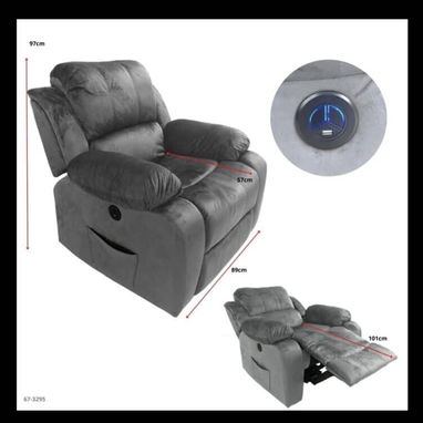 Butacas reclinables, juegos de sala de lujo, sofa cama,sofa con reposapies, sofa en L - Img 117239875