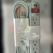 Extensión Eléctrica 3 metros, 6 tomas (10 USD) - Img 57135597