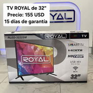 TV ROYAL de 32" no trae cajita interna ni soporte para la pared - Img 54993311