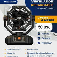 Ventilador recargable de larga duración de batería - Img 55603221