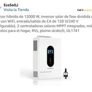 Inversor híbrido EcoSolLi 12000W *(Solamente el inversor, no trae paneles solares ni baterías)* - Img 56649995