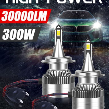 Bombillos LED CSP 5570 chip, socket H4, voltaje de 12 a 36V, 300W, 30 mil lumens - 50 USD - Img 109380237