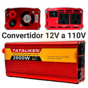 Inversor Convertidor de Corriente 800W-2000W | MENSAJERÍA INCLUIDA Y GARANTÍA | 12V a 110V - Img 55707561