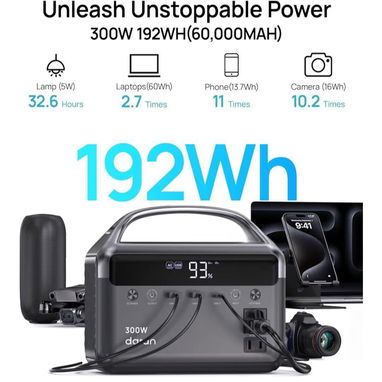 📞53884600.🎇Daran Portable Power Station 300W 192Wh 🎇 Mensajería disponible.🚴 - 9/9