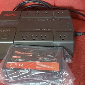 *️⃣‼️✨ ** APC Back-UPS 550 ES + NEW Bateria de Backup 12V 9A **✨‼️*️⃣ - Img 120722462