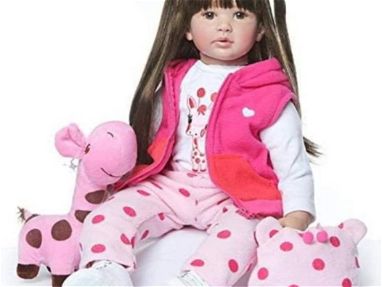Hermosas muñecas realistas marca reborn de 18, 22 y 24 pulgadas, incluyen tete, biberón, pañal - Img 63607887