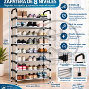 Zapatera metálica de 8 niveles - Img 57774674