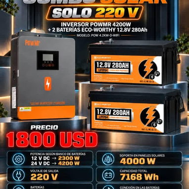Combos solares de diferentes capacidades y precios P0649-AV004 - 7/10