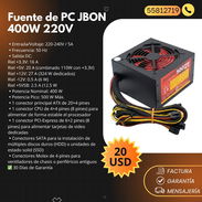 Fuente de PC JBON 400W / 220V - Img 55912624