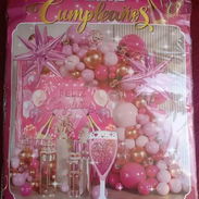 Set de globos decorativo Rosado - Img 56988535