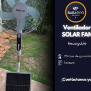 Ventilador Recargable *SOLAR FAN* PRECIO:85 USD 20 Días de garantía - Img 55333712