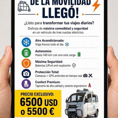 Carrito eléctrico, triciclo - 5/5