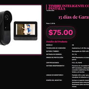 X8 timbre inteligente sin WiFi con batería recargable, Monitor timbre X8 con pantalla LCD a color y soporte . - Img 57323637