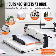 *Guillotina Semi-Industrial* * Tamaño A3 plus 24 kg * Corta más de 400 Hojas * Haz más fácil la confección de libretas - Img 55357001