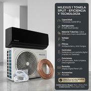 Split 1 Tonelada Milexus 110V Frente Negro | $390 USD c/Envío | Tubería Cobre | Garantía y Factura - Img 57668888