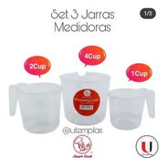 Set de 3 jarritas medidoras en 1800cup - Img 55130106