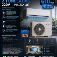 AIRE SPLIT 2 Toneladas 220V MILEXUS Nuevas en caja - Img 56418151