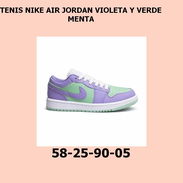 TENIS NIKE AIR JORDAN VIOLETA Y VERDE MENTA - Img 55729474
