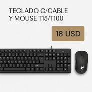 TECLADO CON CABLE Y MOUSE - Img 54471463