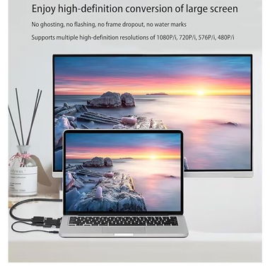 Adaptador HDMI a VGA, convertidor de audio y video HD 1080P con conector de 0.138 in - Img 123339930