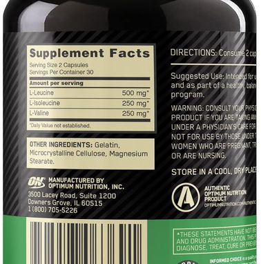 ✅✅Optimum Nutrition 60 Cápsulas BCAA 30 servicios Precio 15$ +17863094450 - Img 50276116