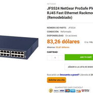 Switch NETGEAR Modelo JFS524 - Img 45315094