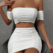 Conjunto top y saya SHEIN blancas - Img 57775904