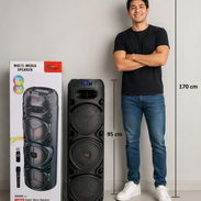 Bocina grande con micrófono inalámbrico y control remoto - Img 56294477