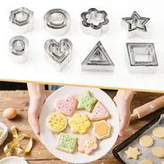 🍪 Juego cortadores galletas acero inoxidable 24 piezas ⭐❤️🌸🔺🔲 DIY repostería creativa cocina molde pastelería - Img 55497785