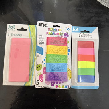 Material escolar (Portamina,mina,marcadores,gomas de borrar y pegar,compás,regla - 10/10