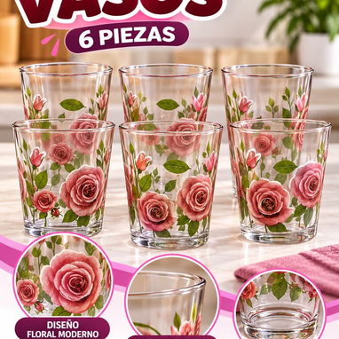 Set de 6 vasos de cristal 235ml en 3800 cup - 5/6