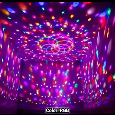 Luz de bola de discoteca RGB - Img 125087163