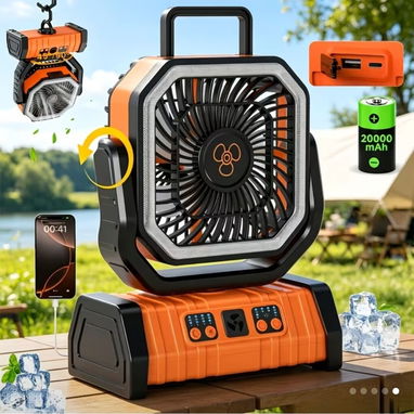 Ventilador Recargable de 20,000 mAh - Img 125865360
