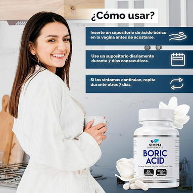 Ácido Bórico 600mg (Nutricost · 30 cápsulas) - 4/7