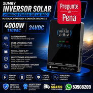 🔥 370 USD ⚡ INVERSOR SOLAR SUMRY 4000W / 24V / 110V ☀️ 🚚 ENVÍO GRATIS - Img 58116085
